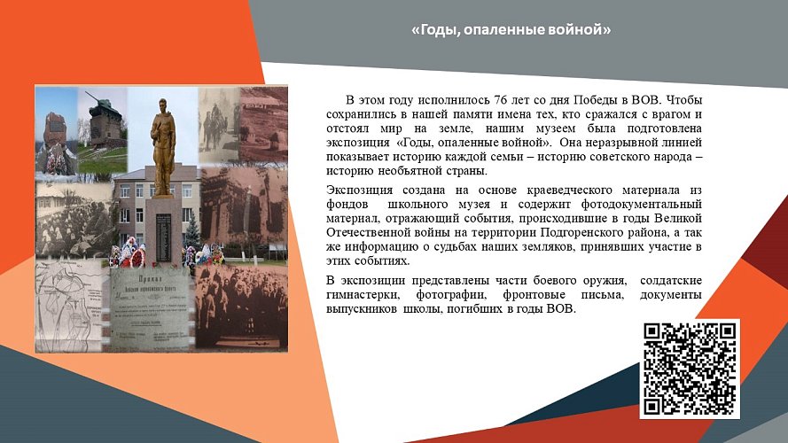 «Годы, опаленные войной»